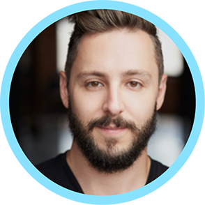 Image of Board Director, Michael Lavin of Matterworks in a circle with a light blue border